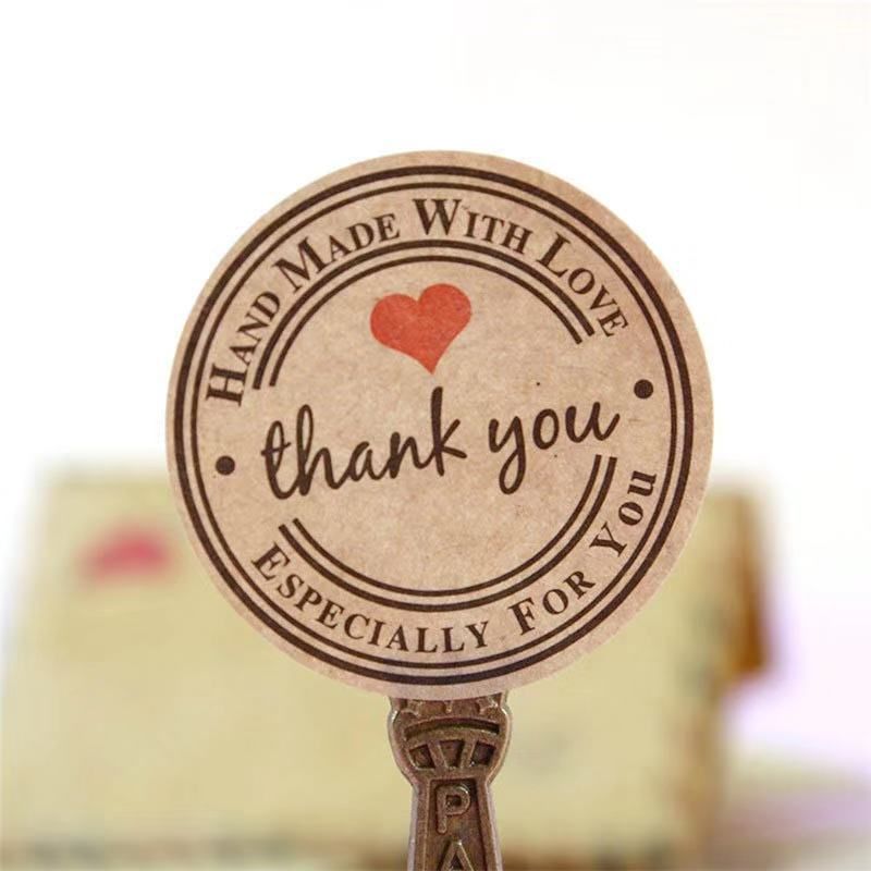 Xưởng in tem nhãn dán Thank You, sticker dán cảm ơn cute - Thiết kế miễn phí từ 1.000 tem