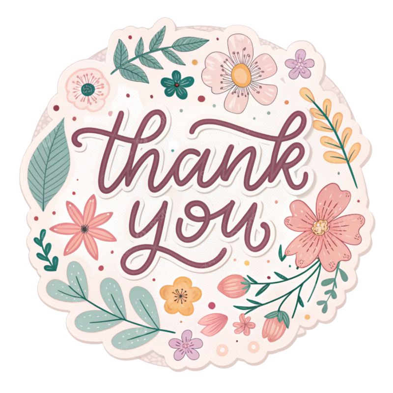 Xưởng in tem nhãn dán Thank You, sticker dán cảm ơn cute - Thiết kế miễn phí từ 1.000 tem