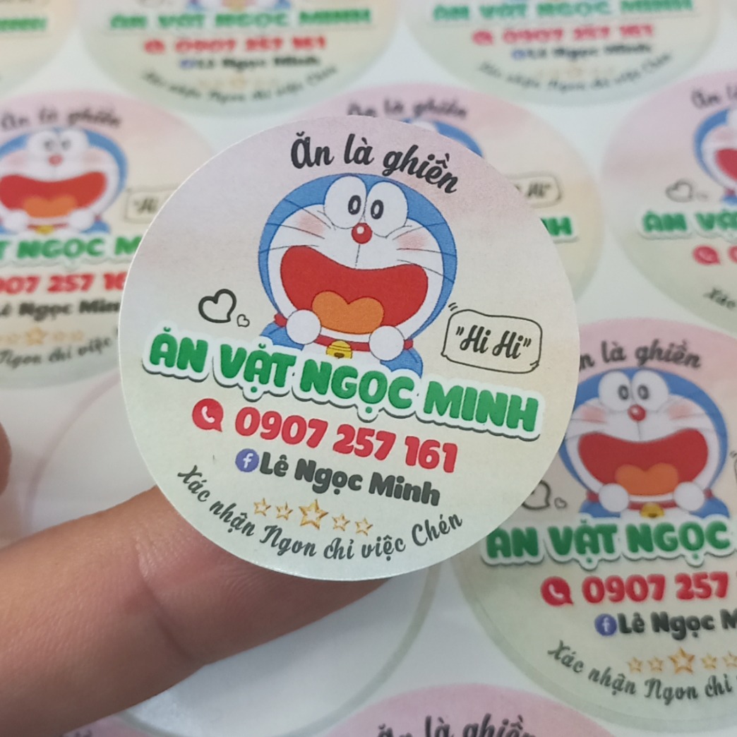 Mẫu tem nhãn đồ ăn vặt 12