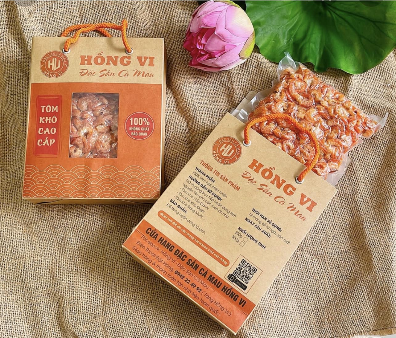 mẫu tem nhãn tôm khô 7