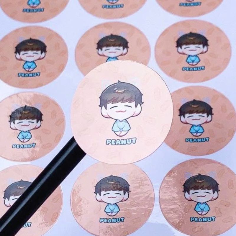 In nhãn sticker dán peanut
