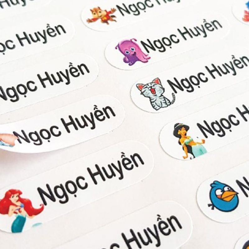 In ấn sticker tên giá rẻ tại HCM