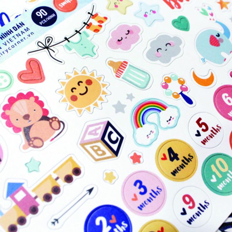 Đặt in ấn sticker cute, lấy ngay