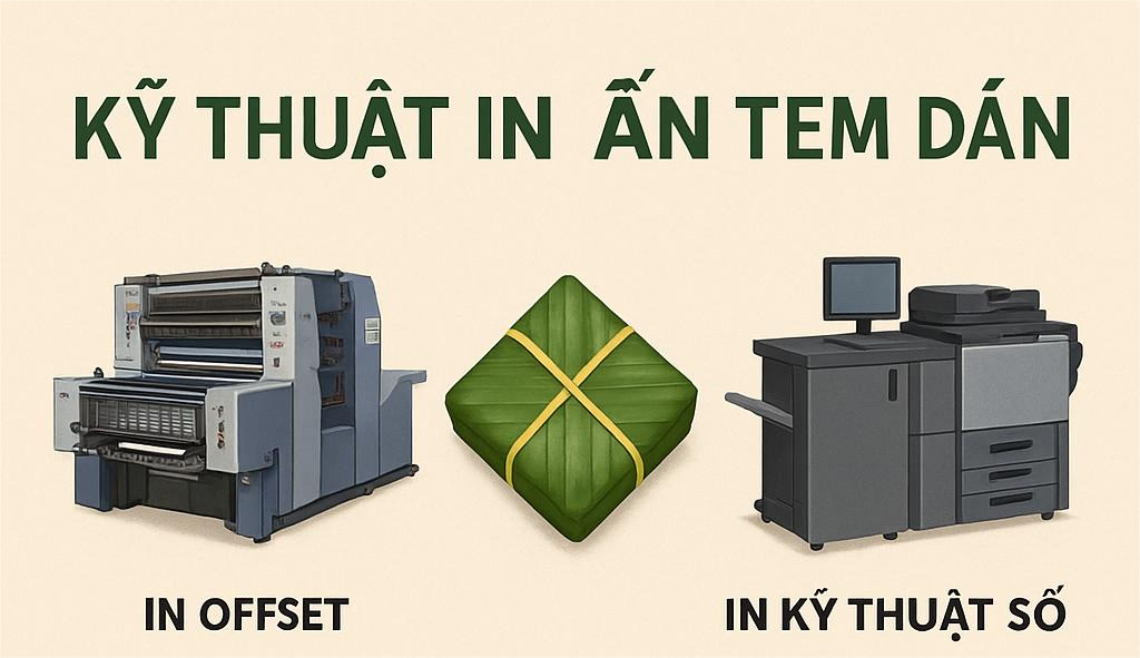 In tem nhãn dán bánh chưng, bánh tét theo yêu cầu - Doozypack.vn