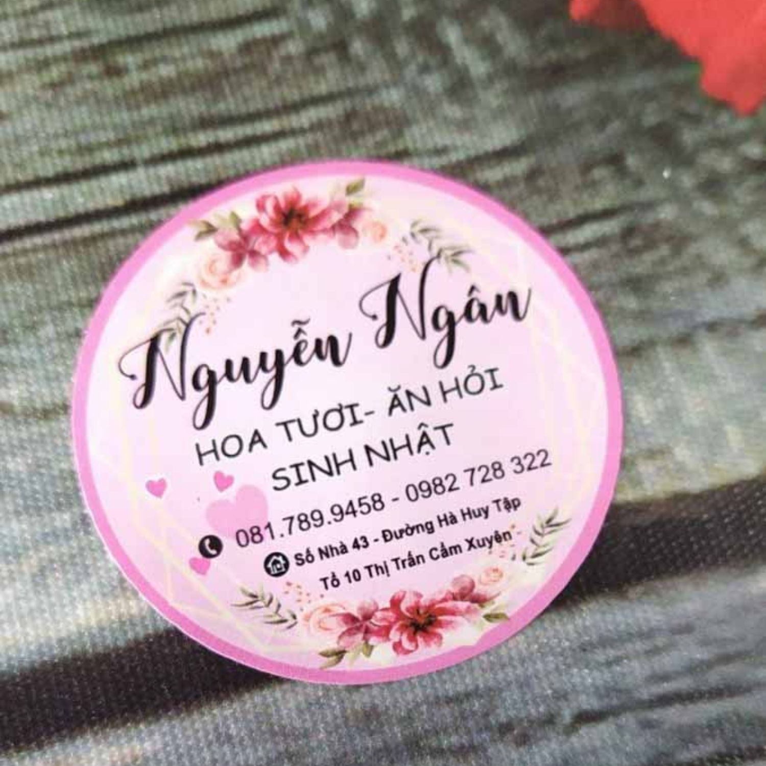 Xưởng chuyên in tem dán hoa tươi, nhãn dán shop hoa tươi giá tốt từ 250đ/tem tại HCM