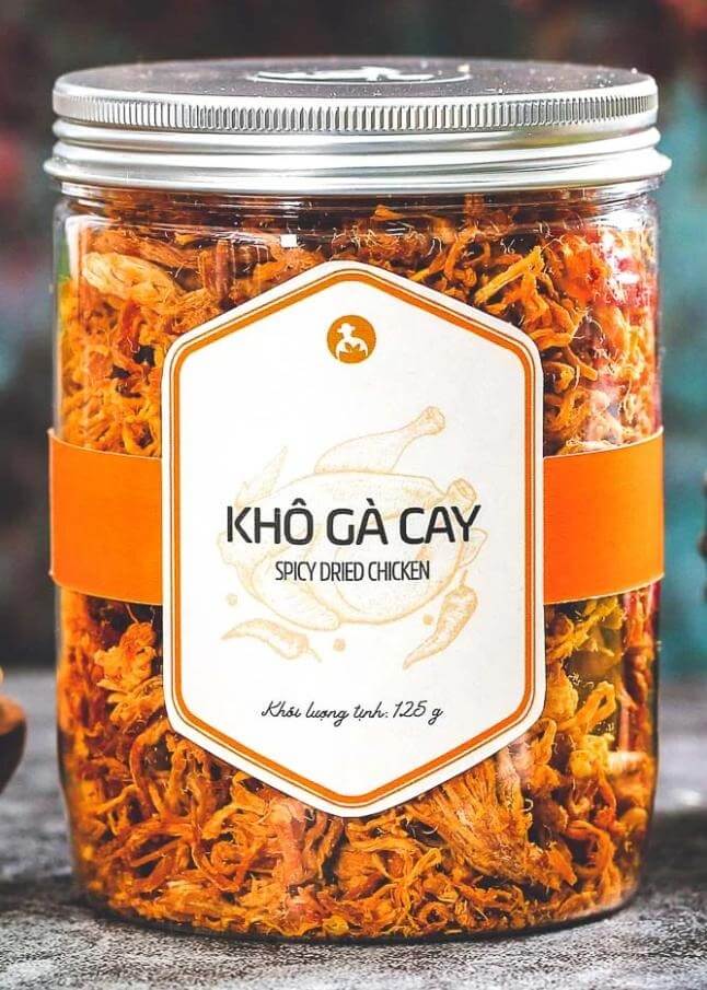 Tem khô gà cay