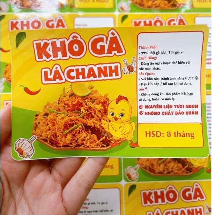 Nhãn khô gà lá chanh cao cấp