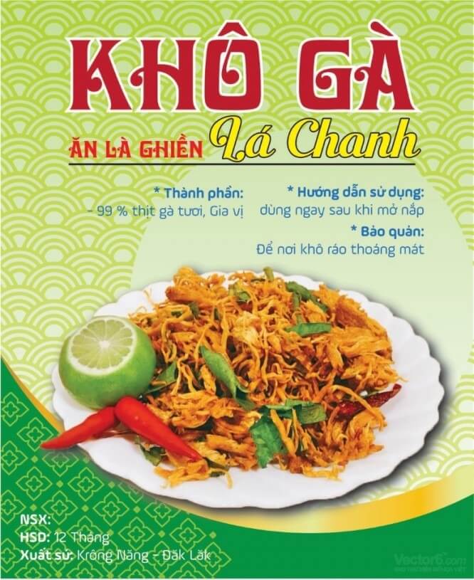 Tem khô gà lá chanh Ăn Là Ghiền