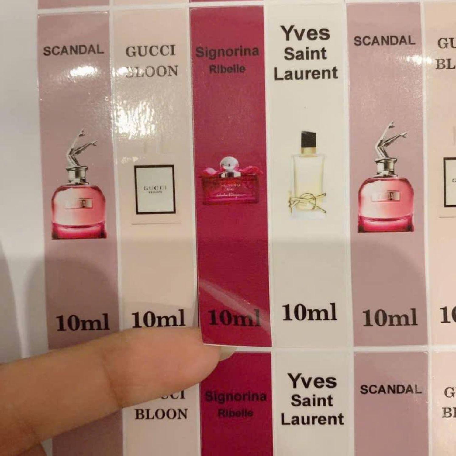 In nhãn dán tem nước hoa 10ml
