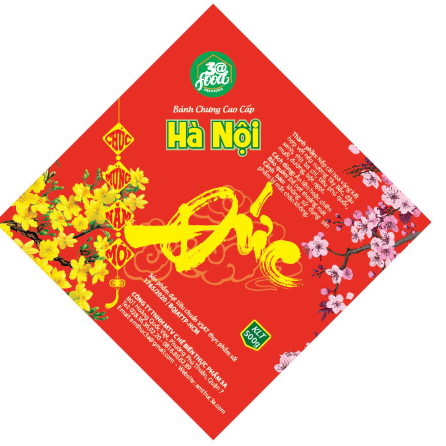 Tem nhãn dán bánh chưng, bánh tét - Doozypack.vn