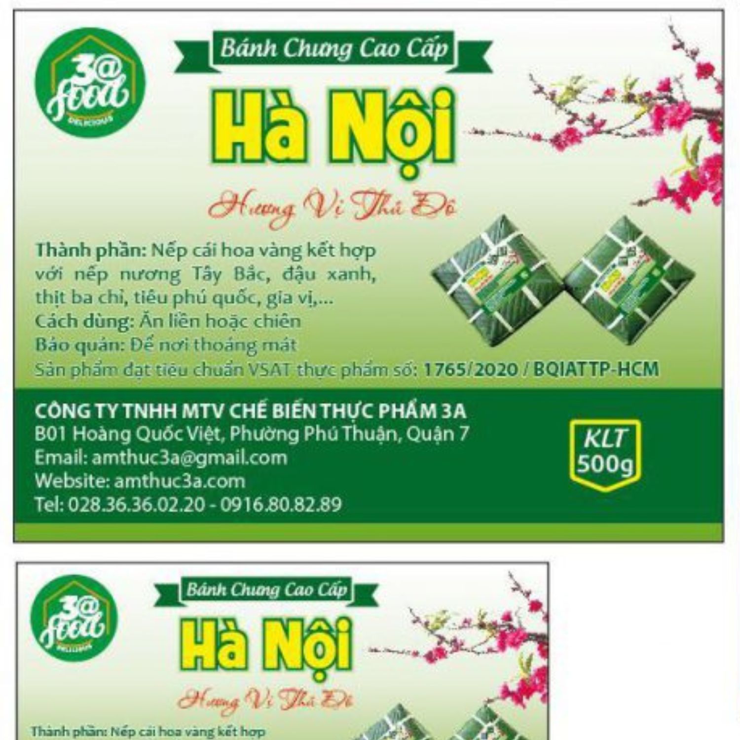Tem nhãn dán bánh chưng, bánh tét - Doozypack.vn