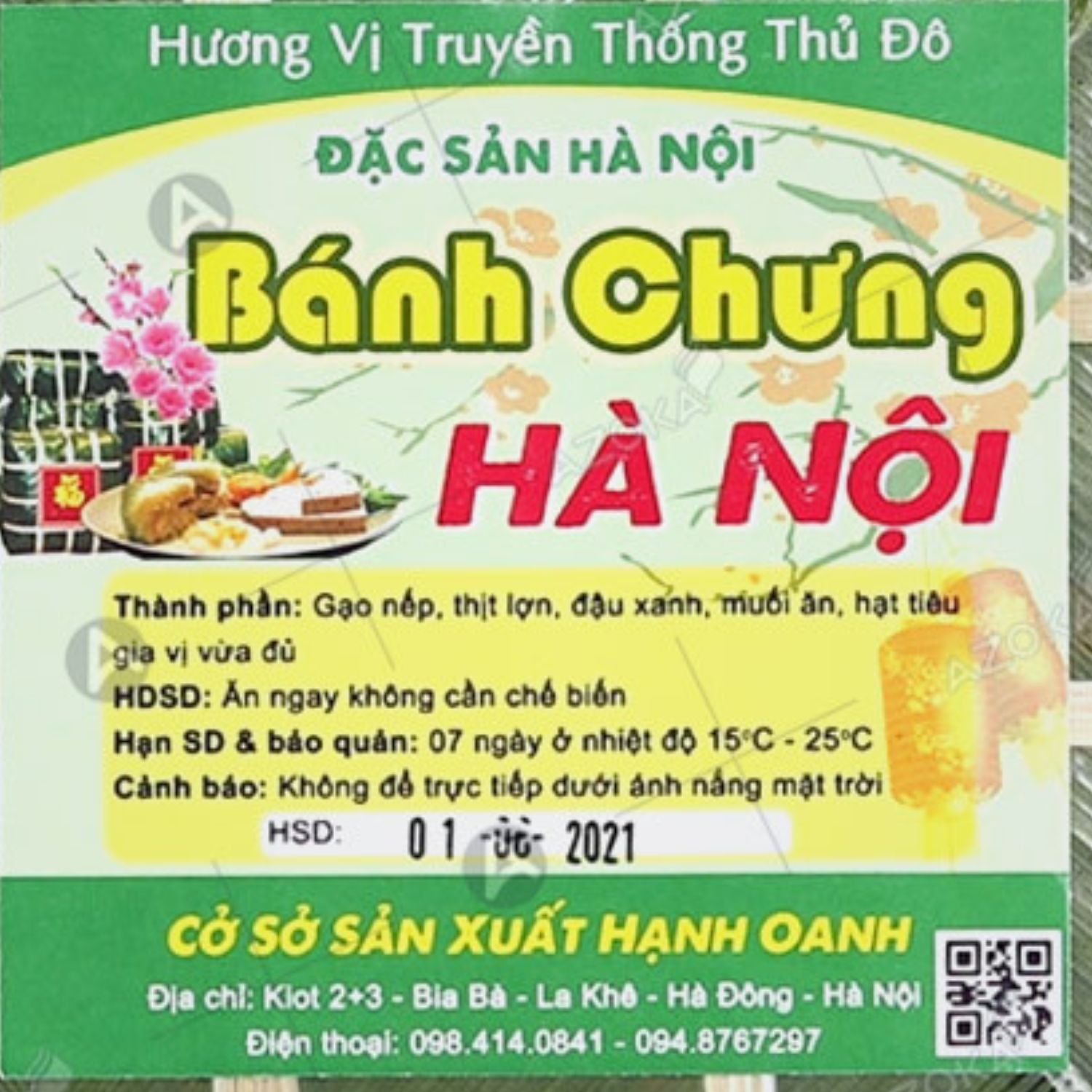 Tem nhãn dán bánh chưng, bánh tét - Doozypack.vn