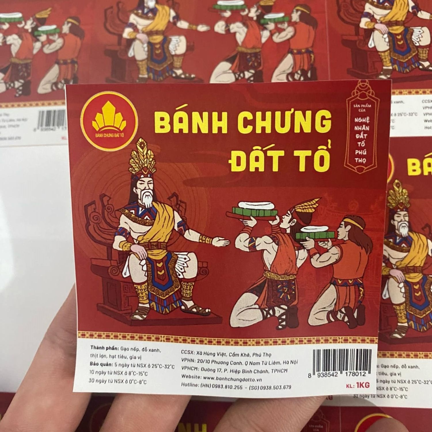Tem nhãn dán bánh chưng, bánh tét - Doozypack.vn