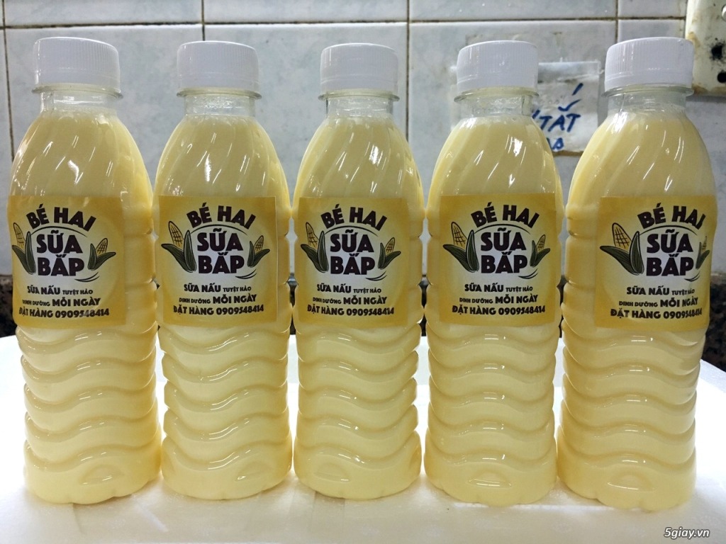 Nhãn dán chai sữa bắp
