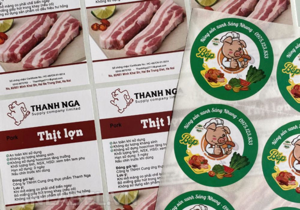 Cơ sở chuyên in tem nhãn thực phẩm theo yêu cầu, giá in từ 200đ/tem, lấy liền tại HCM