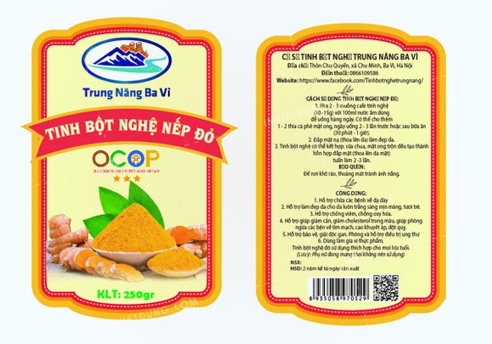 Xưởng in tem tinh bột nghệ giá tốt, từ 250đ/tem, giao nhanh 2h tại HCM