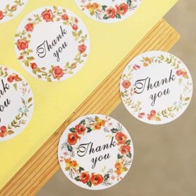Xưởng in tem nhãn dán Thank You, sticker dán cảm ơn cute - Thiết kế miễn phí từ 1.000 tem