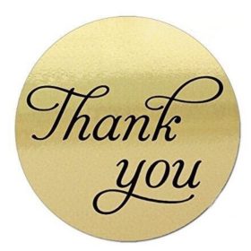 Xưởng in tem nhãn dán Thank You, sticker dán cảm ơn cute - Thiết kế miễn phí từ 1.000 tem