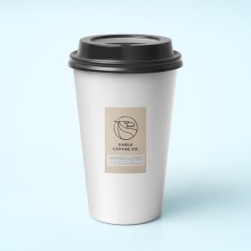 tem nhãn sản phẩm ly cà phê