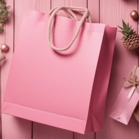 Xưởng in túi giấy hồng cao cấp, đựng quà tặng theo yêu cầu, giá rẻ