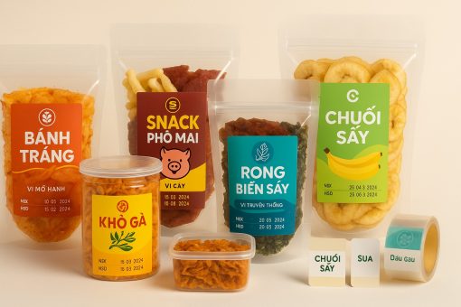 In Tem Đồ Ăn Vặt