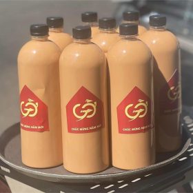 Tem nhãn dán chai trà sữa