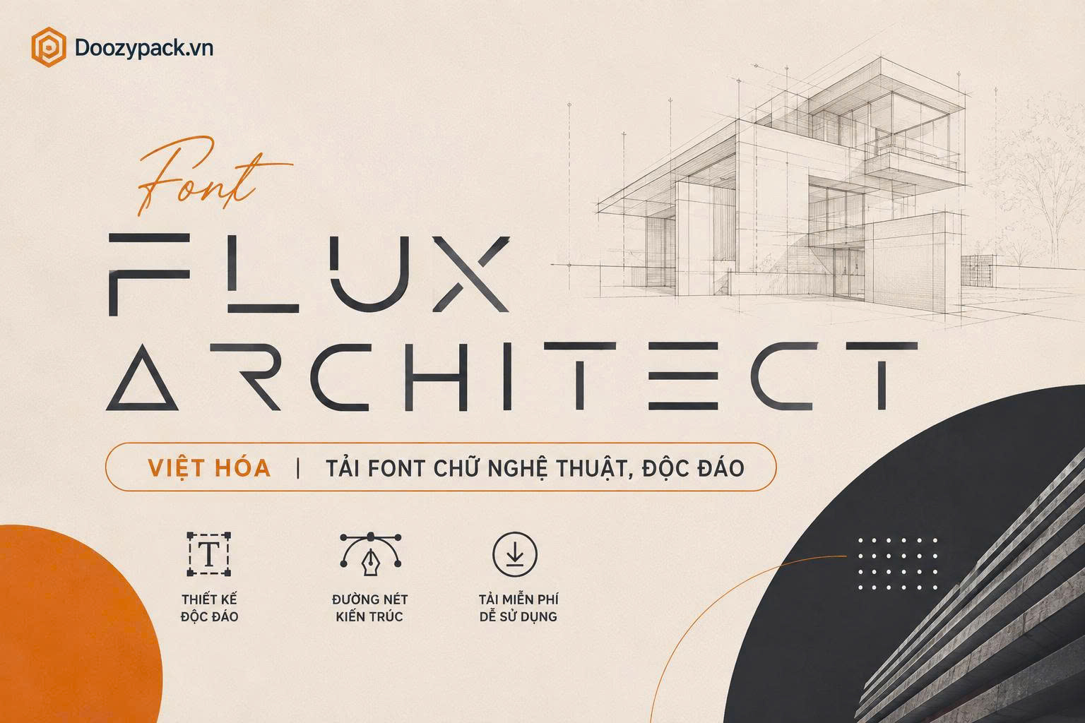 font-flux-architect-viet-hoa