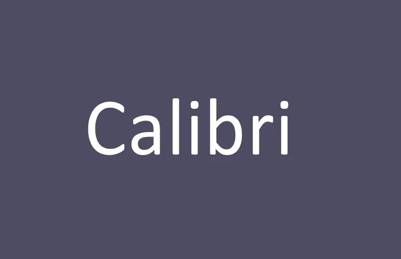 Hướng dẫn tải font Calibri
