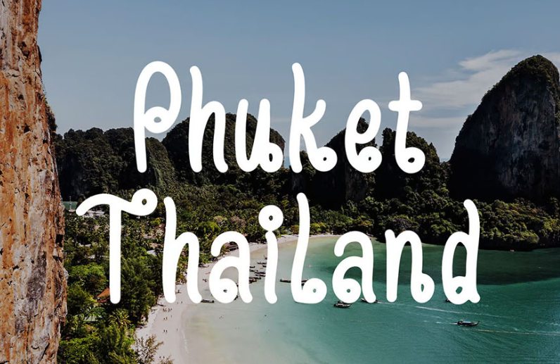 Mẫu chữ trên ấn phẩm