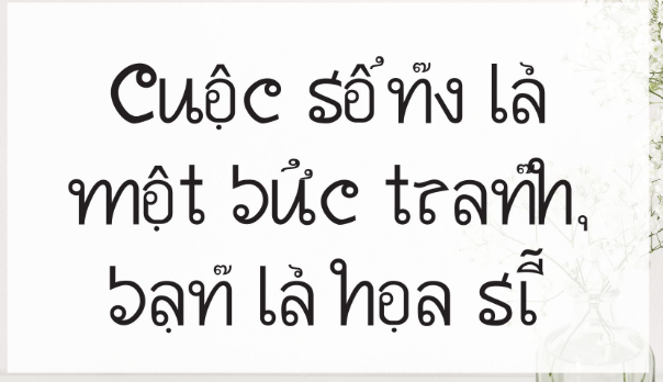 Thiết kế chữ mang nét Á Đông