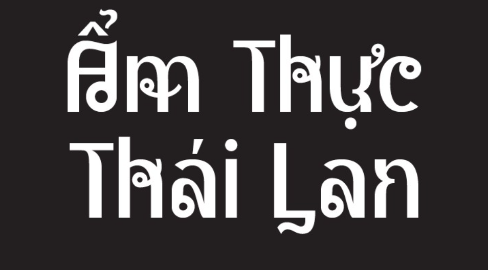 Kiểu chữ Thái độc đáo