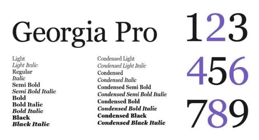 Kiểu chữ serif dễ đọc