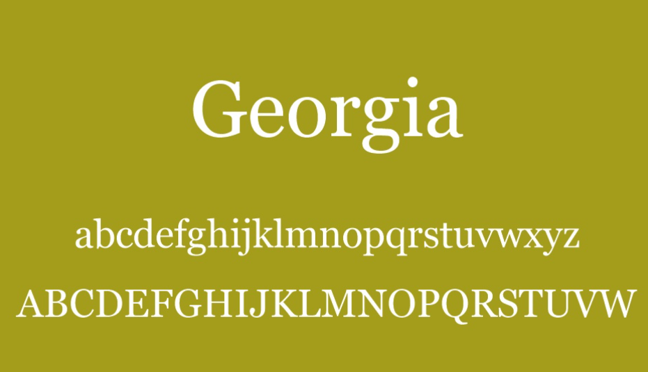 Georgia Font Việt hóa – Tải font chữ có chân cổ điển, thanh lịch và chuyên nghiệp