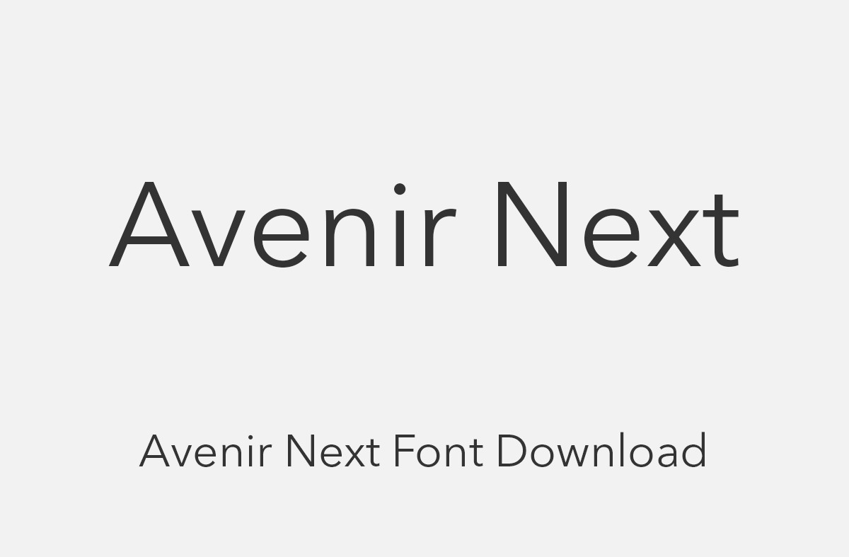font-avenir