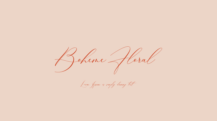 font-boheme-floral-2