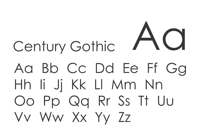 font-chu-century-gothic-viet-hoa