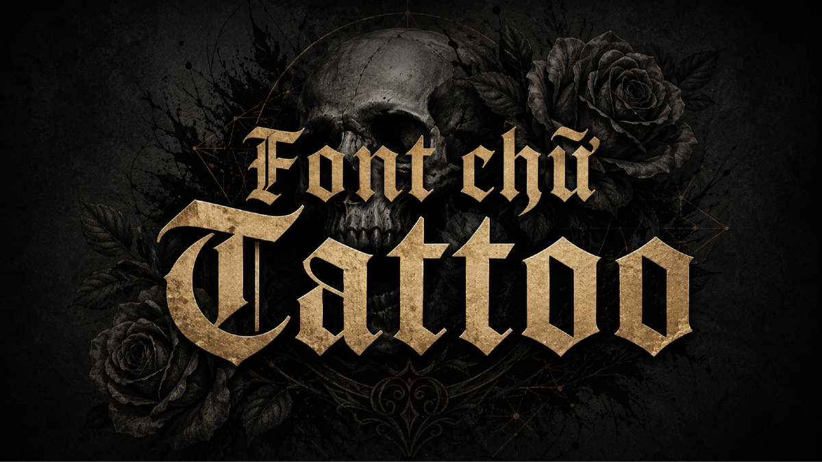 Font chữ Tattoo – Tổng hợp font chữ xăm nghệ thuật, cá tính và nổi bật