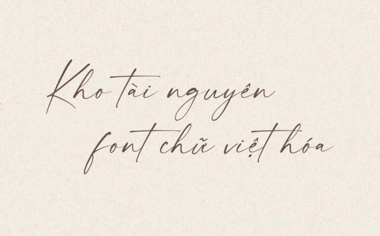 Thiết kế typography thanh lịch