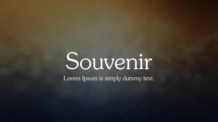 font-souvenir