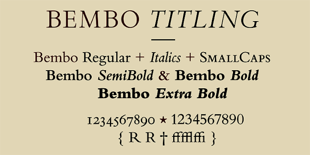 SFU Bembo – Tải font chữ có chân cổ điển, thanh lịch và chuyên nghiệp
