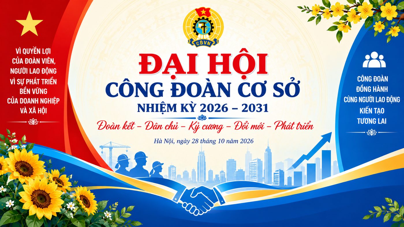 background đại hội công đoàn