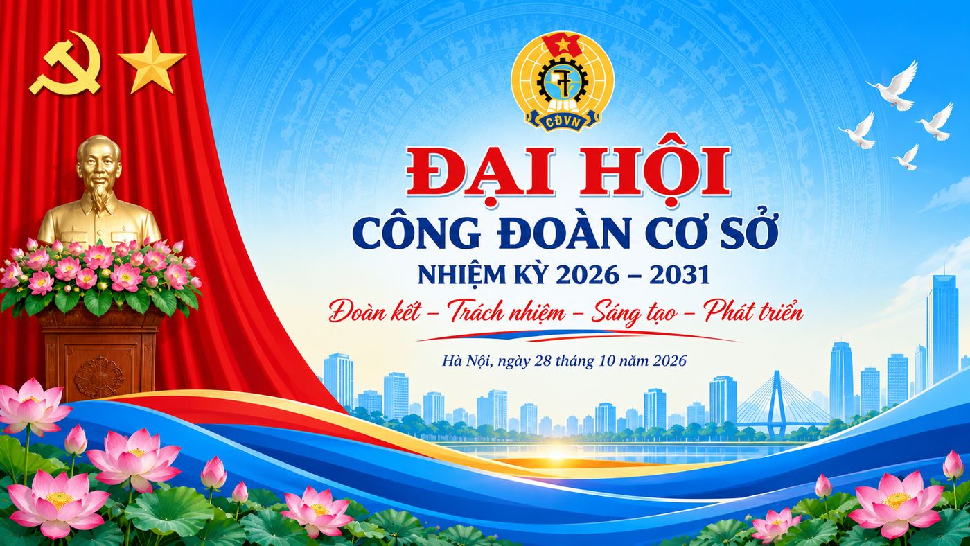 Background đại hội Công đoàn đẹp 01
