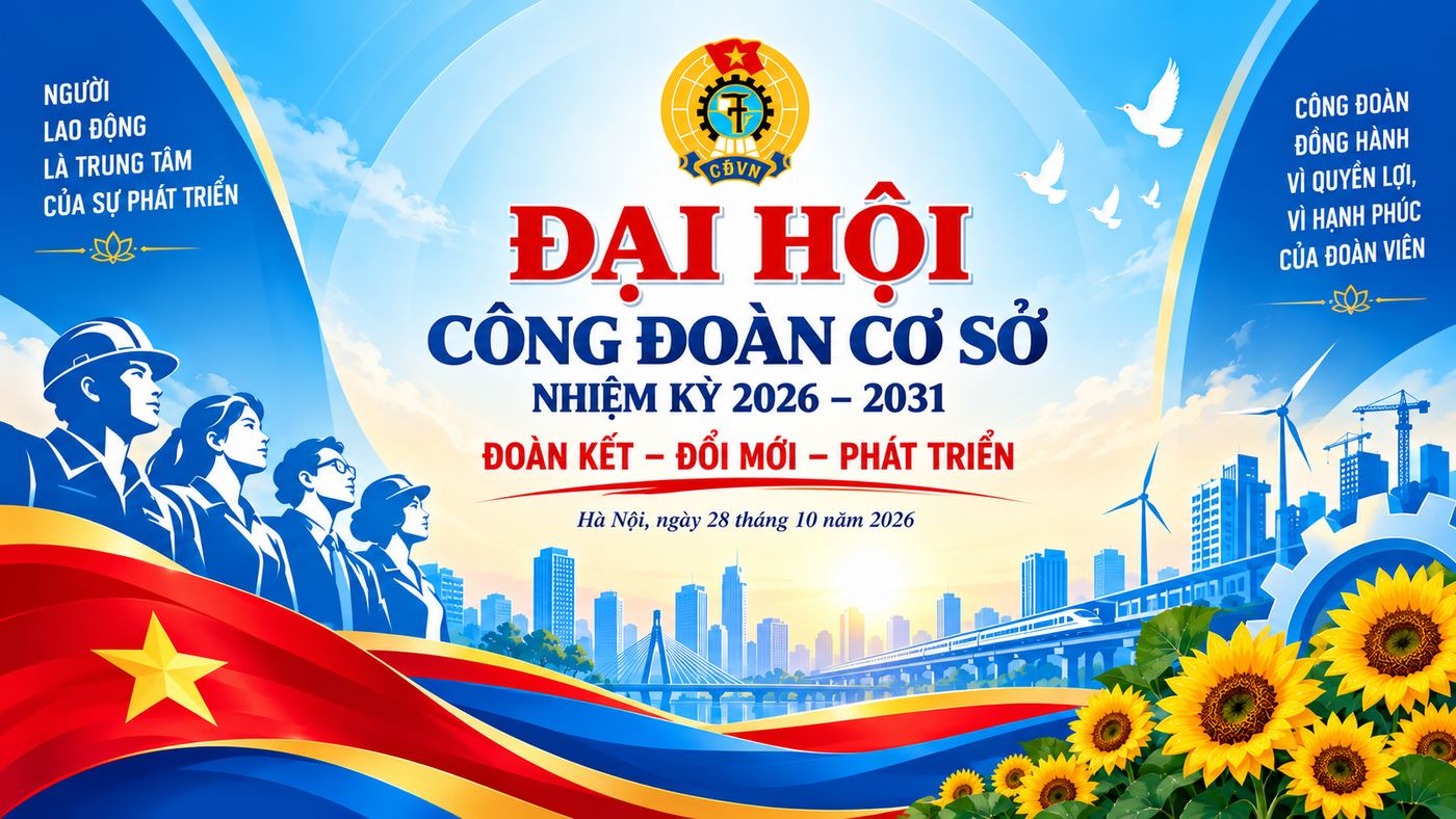Background đại hội Công đoàn đẹp 02