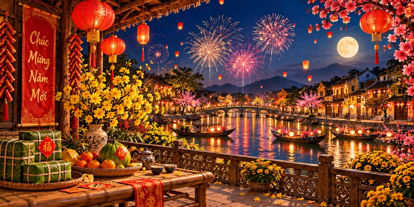 background ngày tết