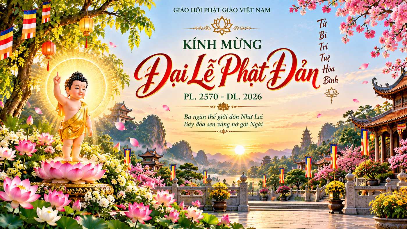 Phông nền Phật đản đẹp 02