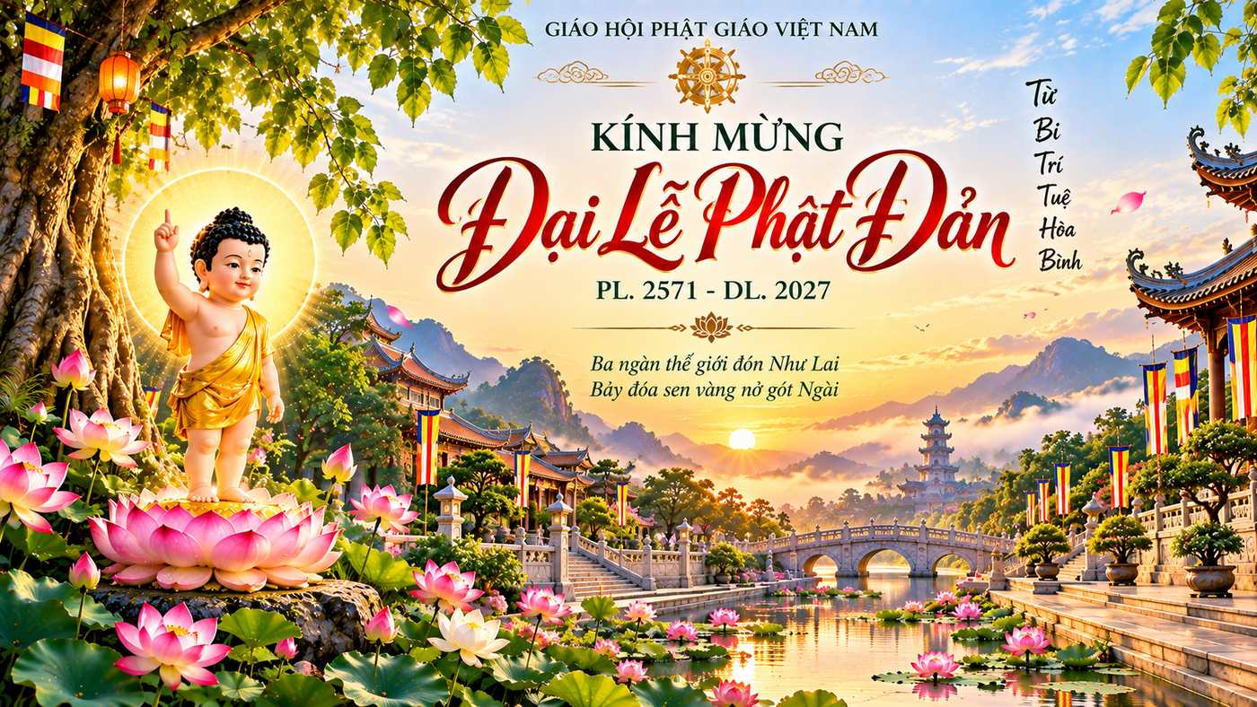 Phông nền Phật đản đẹp 03