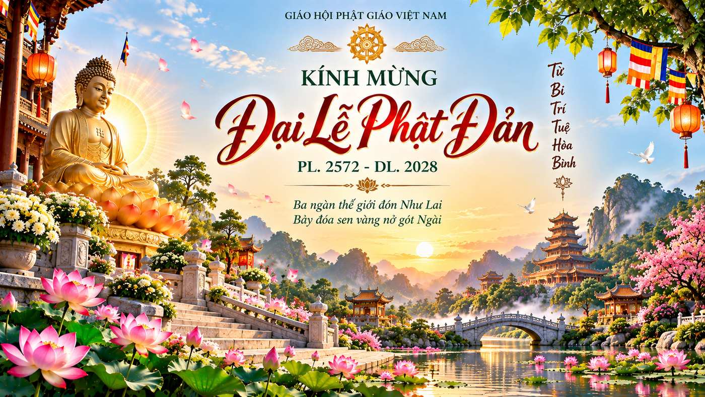 Phông nền Phật đản đẹp 04