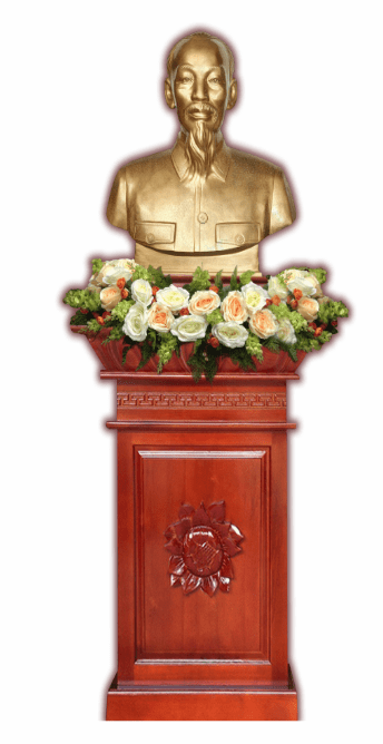 bục tượng bác hồ vector