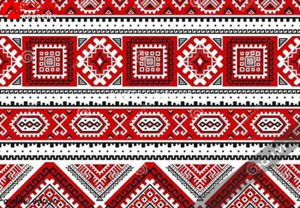 Hoa văn thổ cẩm Tây Nguyên vector đẹp 03