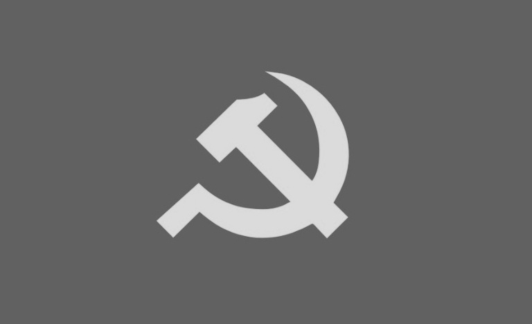 Logo búa liềm PNG trắng đen